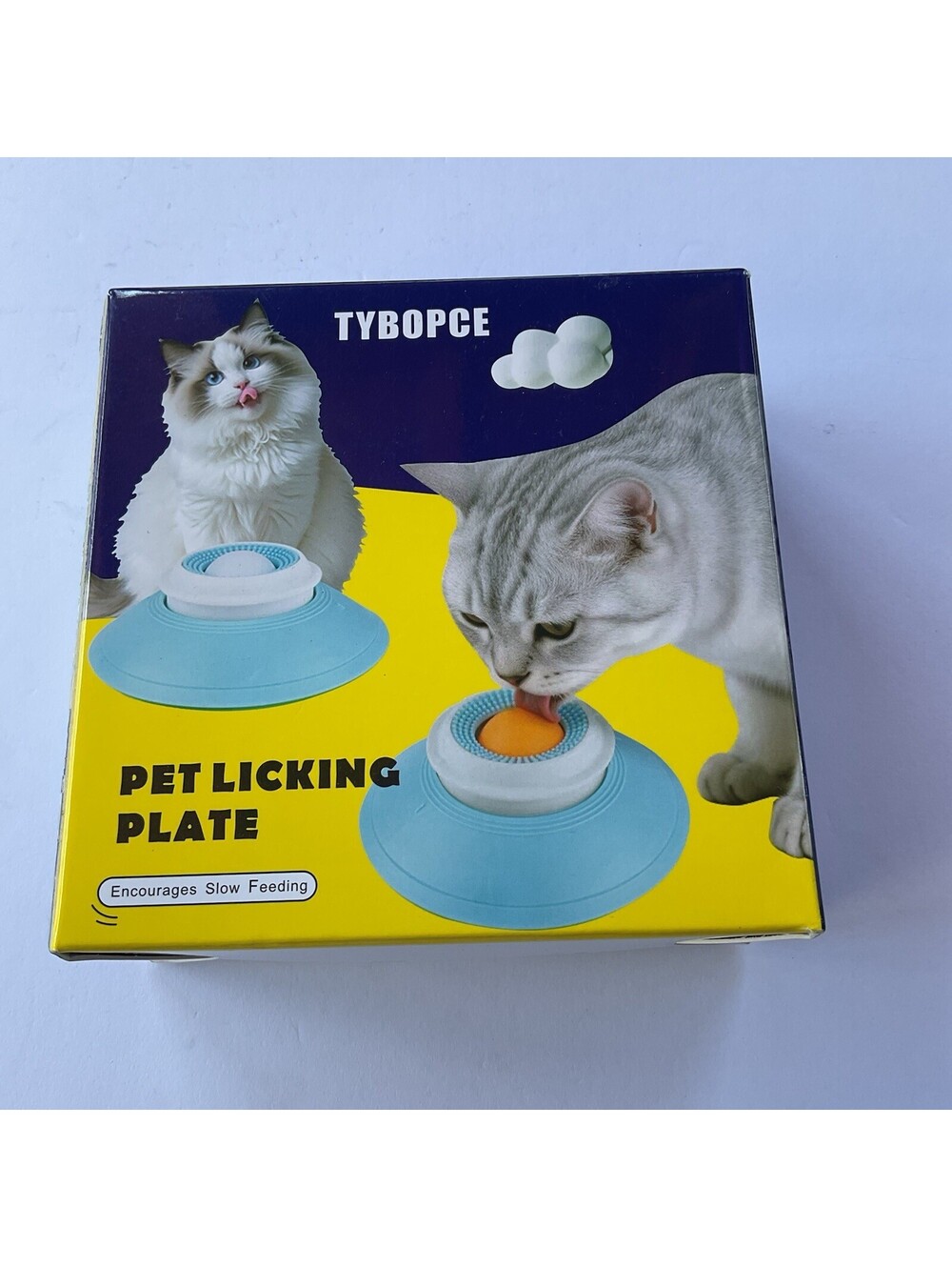 Slow Feeder Pet Lick Bowl Cat Anxiety Relief Toy Interactive Food Calm Plate